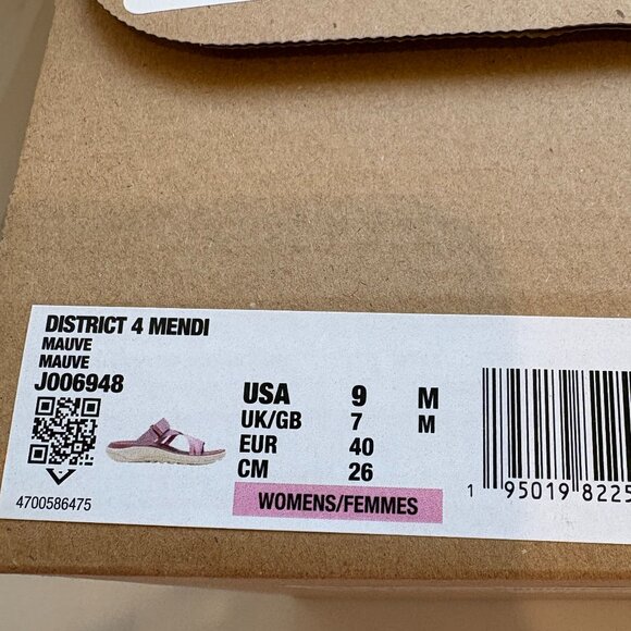 Merrell District 4 Mendi Sandals Slip On Wedge Mauve Size 9 NEW - Picture 7 of 7